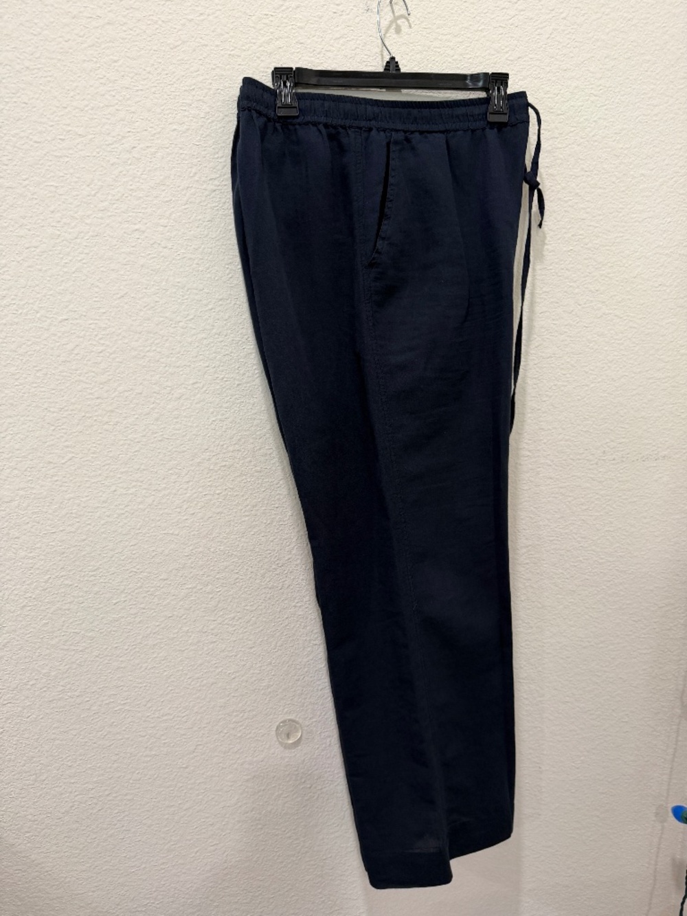 Ladies black/grey Sea Ranch Linen/Cotton draw string pants - Fair